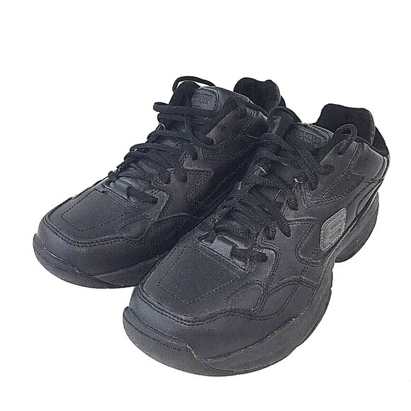 Skechers Womens Black Work Safety Shoes sz 8.5 US SN76340 Slip Resistant NWOB - Picture 4 of 12